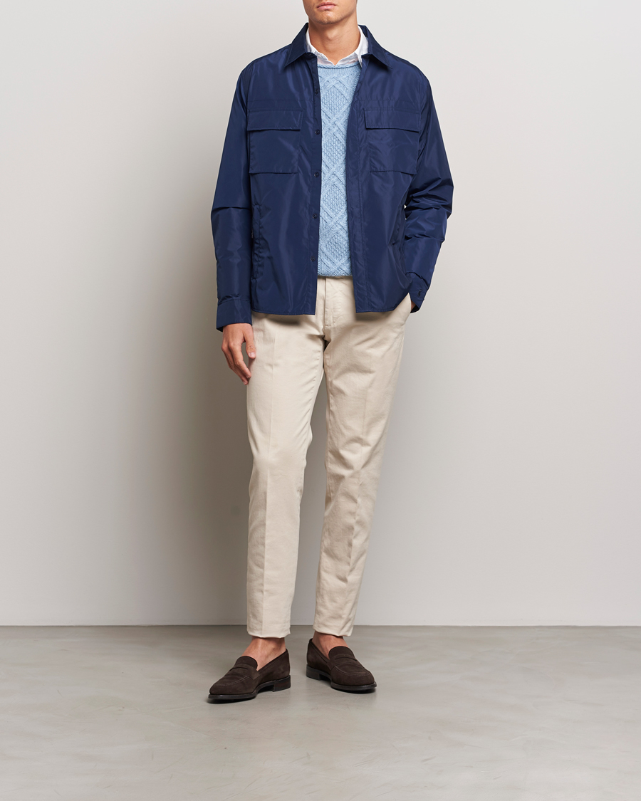 Men | Coats & Jackets | Polo Ralph Lauren | Water-Repellent Shirt Jacket Newport Navy