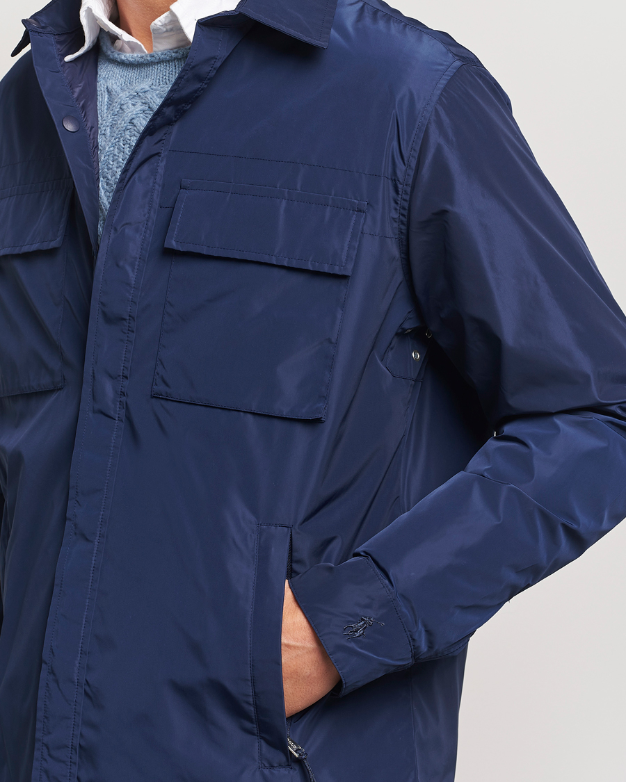 Men | Coats & Jackets | Polo Ralph Lauren | Water-Repellent Shirt Jacket Newport Navy