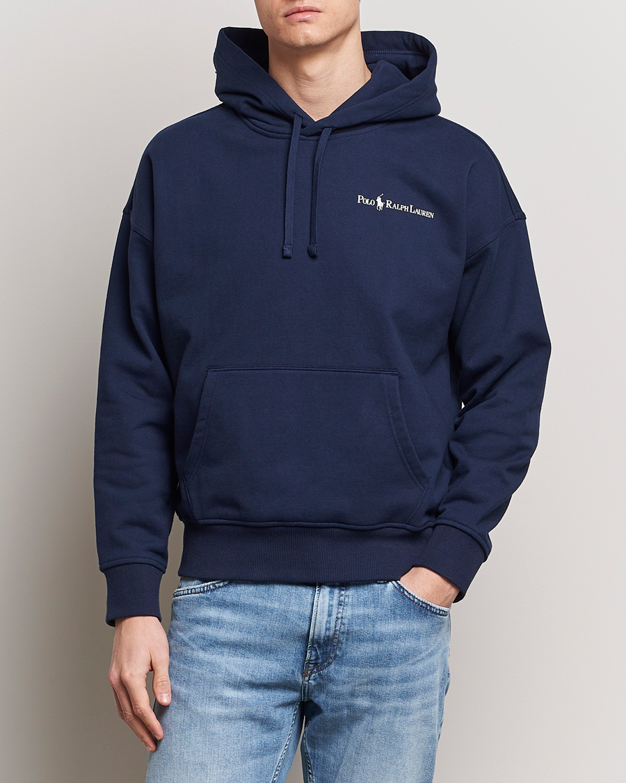 Men | Sweaters & Knitwear | Polo Ralph Lauren | Heavy Fleece Hoodie Cruise Navy