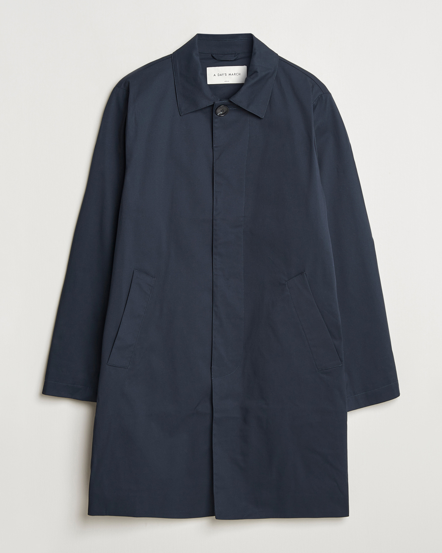Men | Coats & Jackets | A Day's March | Duster Car Coat Navy