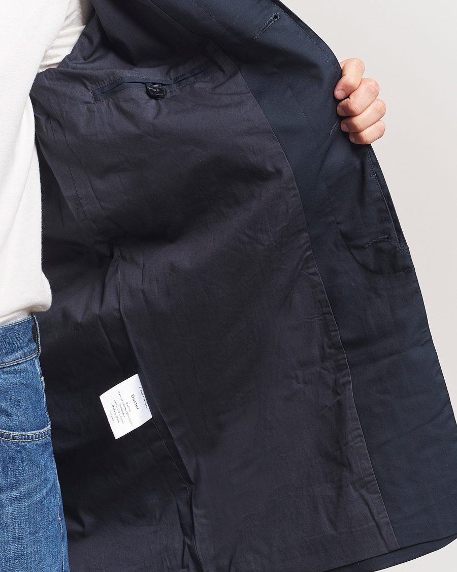 Men | Coats & Jackets | A Day's March | Duster Car Coat Navy