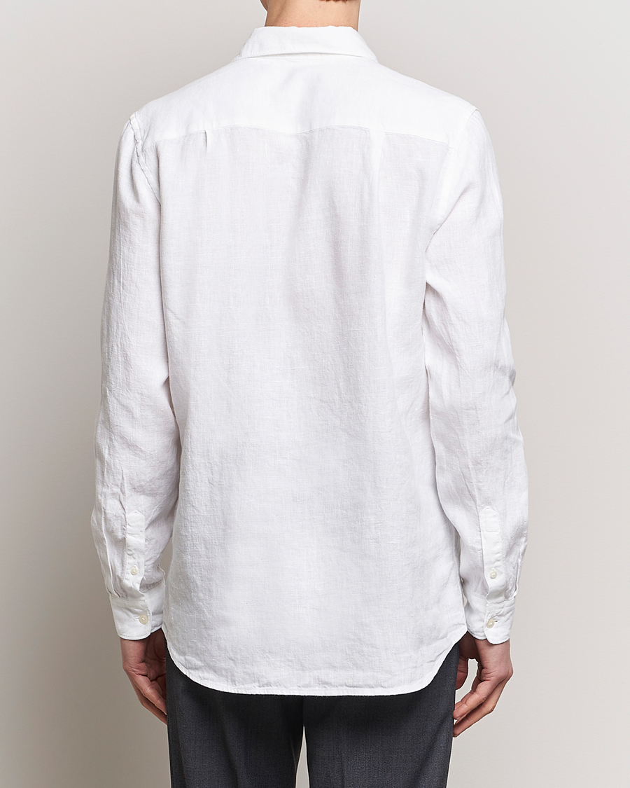 Men | Shirts | A Day's March | Abu Linen Shirt White