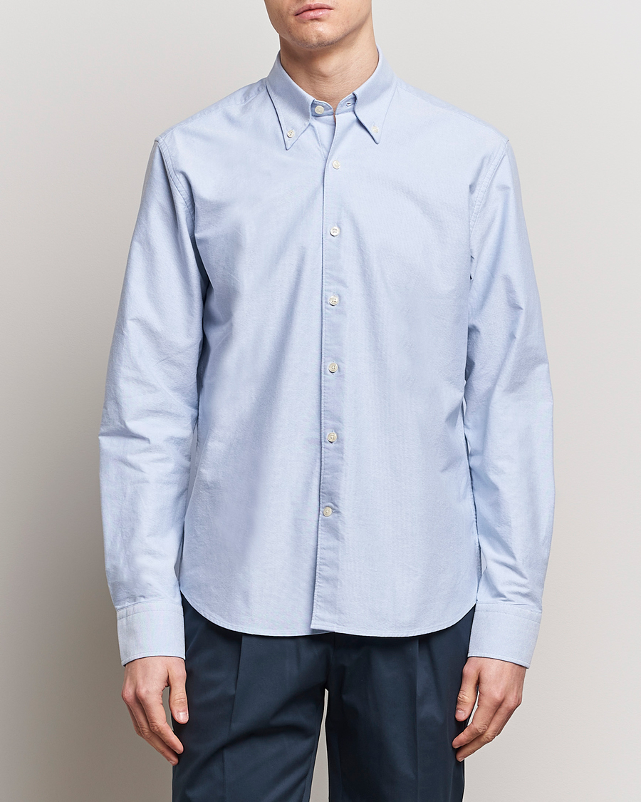 Men | Shirts | Oscar Jacobson | Reg Fit BD Casual Oxford Light Blue