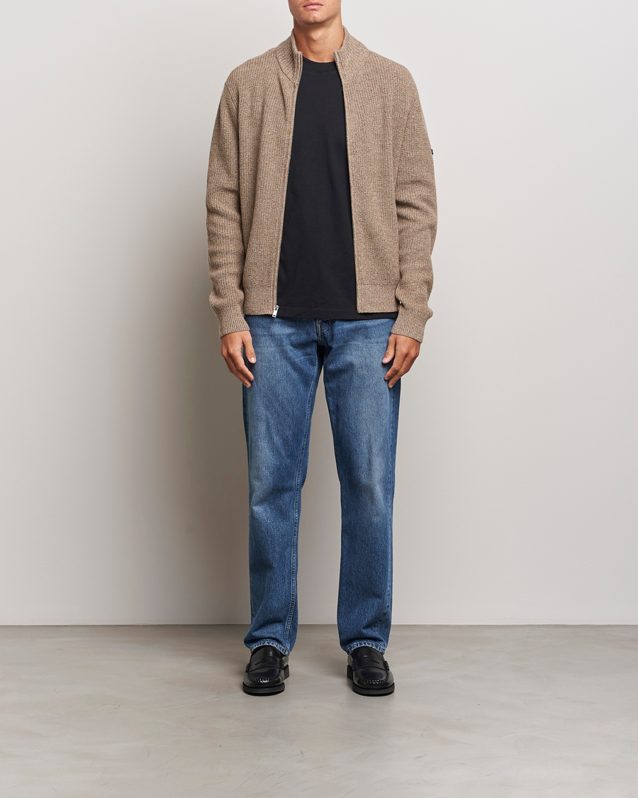 Men | Sweaters & Knitwear | A.P.C. | Heath Merino Wool Cardigan Marron Chine