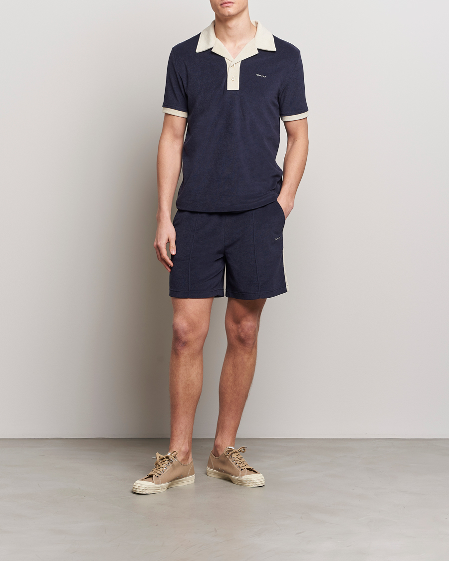 Men | Shorts | GANT | Towelling Shorts Evening Blue