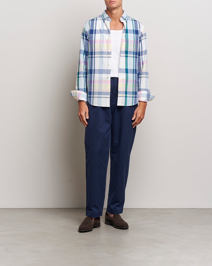 Men | Shirts | GANT | Reg Seersucker Madras Shirt Multi