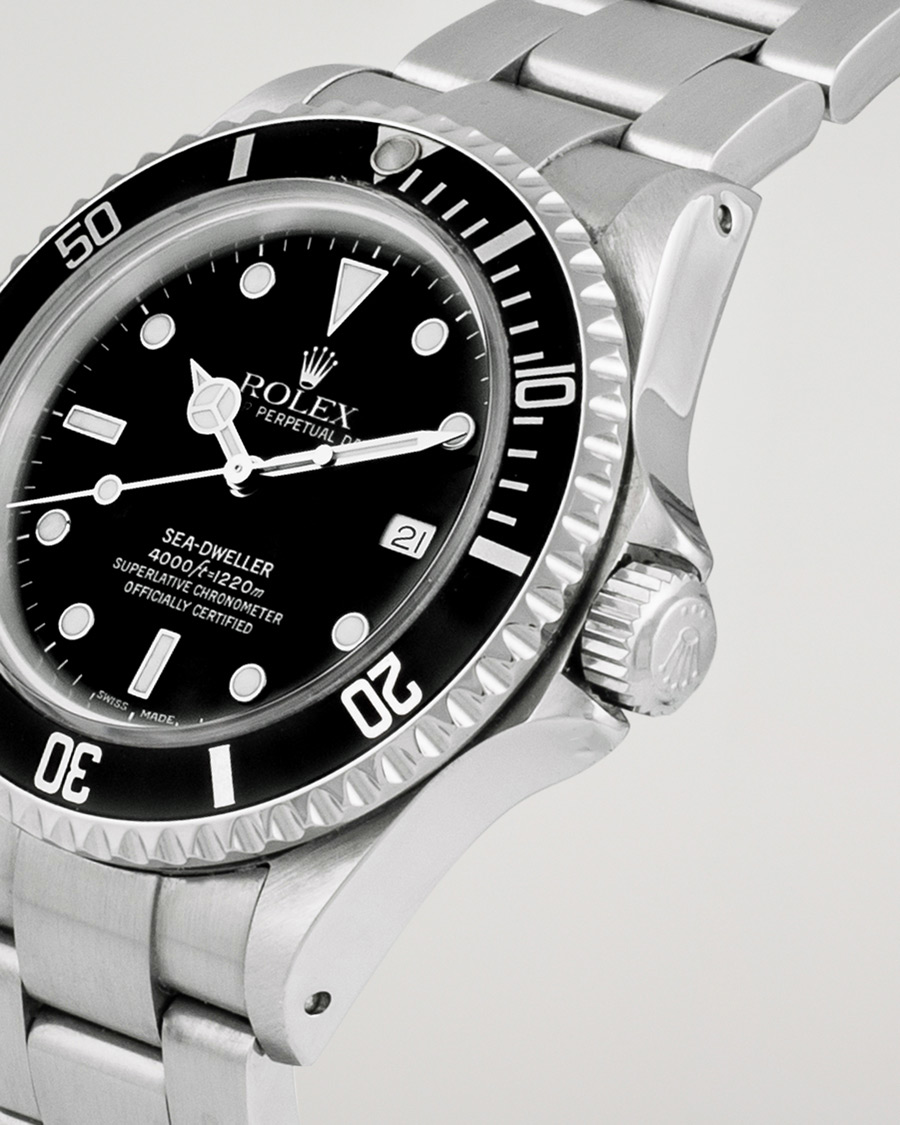 Men | Rolex Pre-Owned Sea Dweller 16600 Oyster Perpetual Steel Black | Rolex Pre-Owned | Sea Dweller 16600 Oyster Perpetual Steel Black