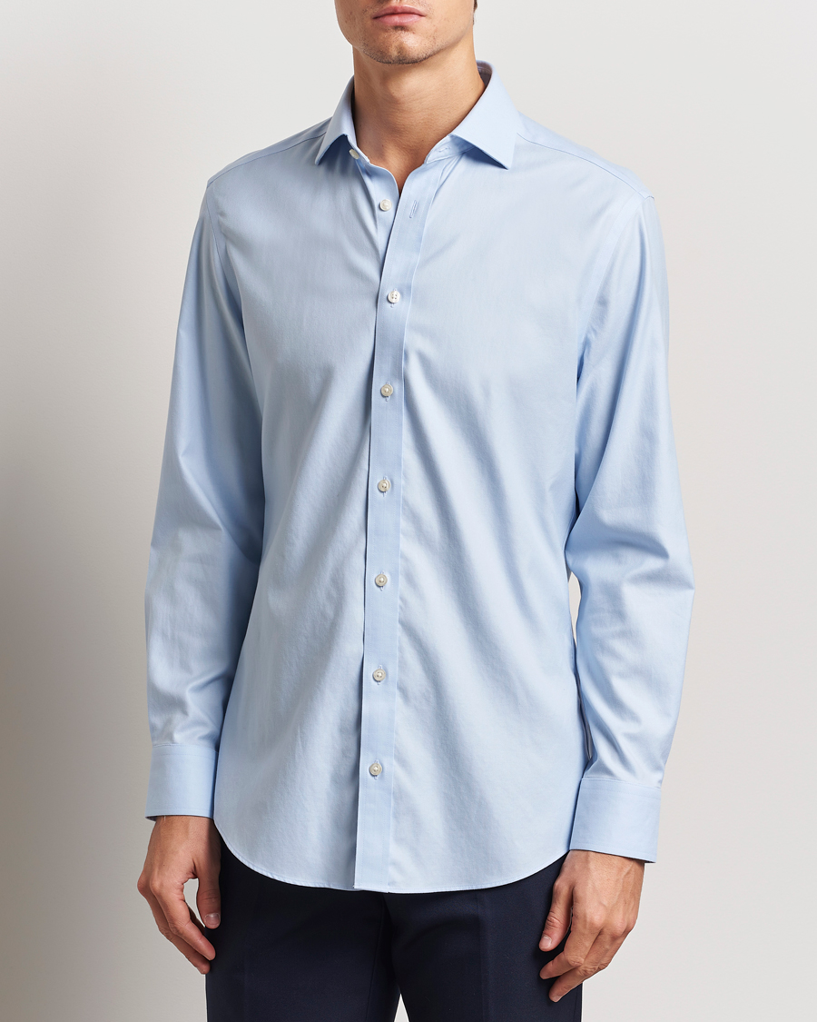 Men | Shirts | Charles Tyrwhitt | Slim Fit Non Iron Cotton Twill Shirt Sky