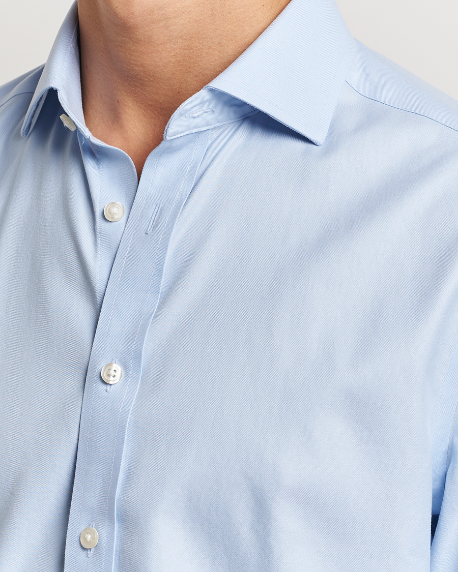 Men | Shirts | Charles Tyrwhitt | Slim Fit Non Iron Cotton Twill Shirt Sky