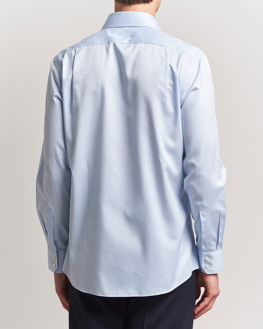 Men | Shirts | Charles Tyrwhitt | Slim Fit Non Iron Puppytooth Shirt Sky Blue