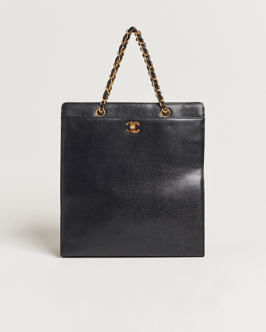 Men | Gifts for Her | Chanel Pre-Owned | Chain Tote Bag Black