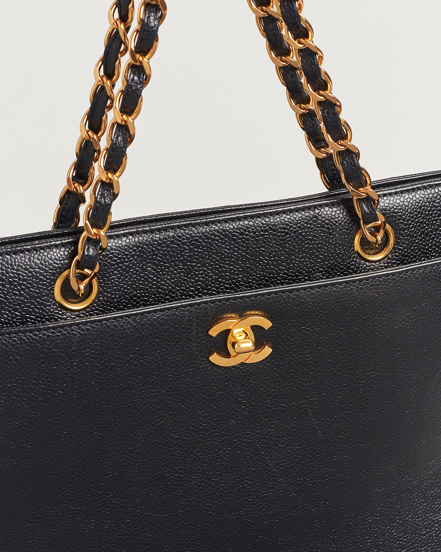 Men | Gifts for Her | Chanel Pre-Owned | Chain Tote Bag Black