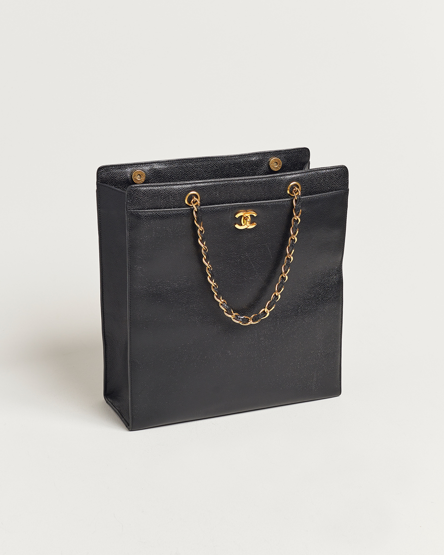 Men | Gifts for Her | Chanel Pre-Owned | Chain Tote Bag Black