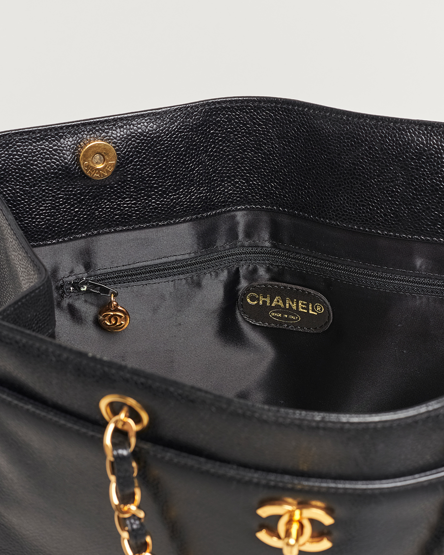 Men | Gifts for Her | Chanel Pre-Owned | Chain Tote Bag Black