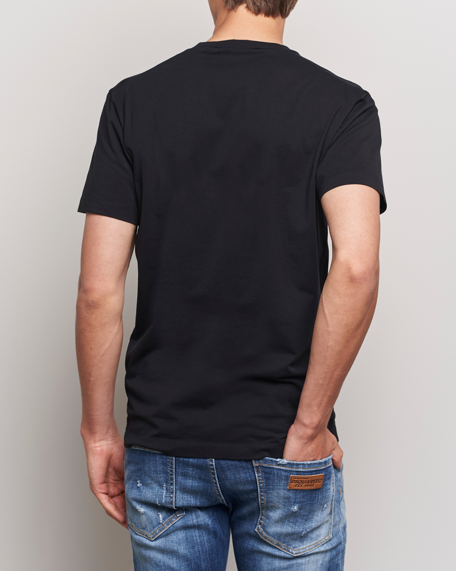 Men | T-Shirts | Dsquared2 | Small Leaf T-Shirt Black