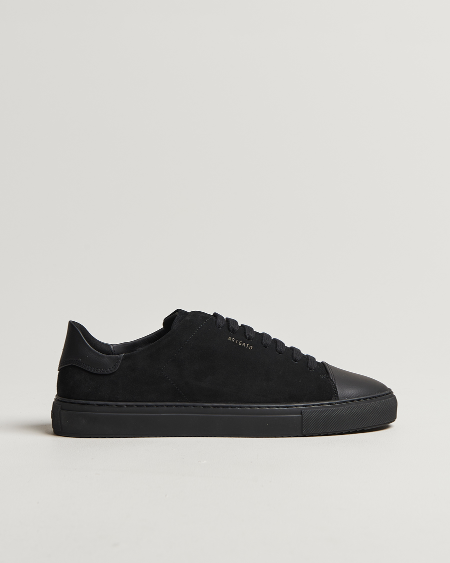 Men | Axel Arigato Clean 90 Suede Cap Sneaker Black | Axel Arigato | Clean 90 Suede Cap Sneaker Black