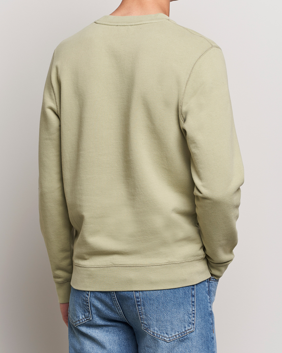 Men | Sweaters & Knitwear | Sunspel | Loopback Sweatshirt Pale Khaki
