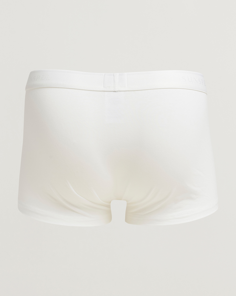 Men | Underwear & Socks | Sunspel | 3-Pack Cotton Stretch Trunk White