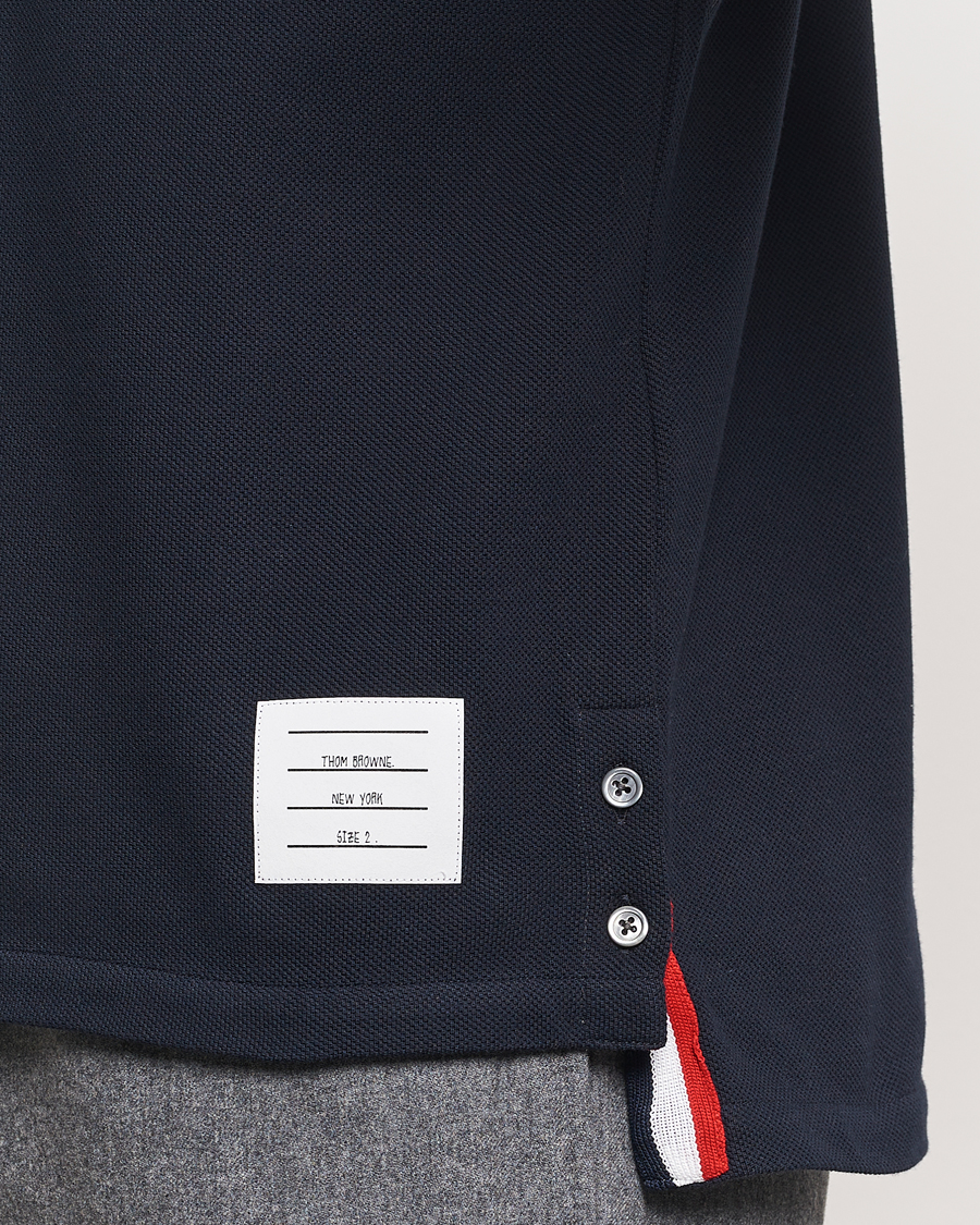 Men | Polo Shirts | Thom Browne | Relaxed Fit Short Sleeve Polo Navy