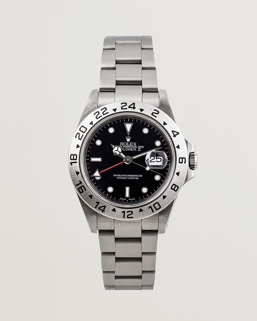 Men | Rolex Pre-Owned Explorer II 16570 Silver | Rolex Pre-Owned | Explorer II 16570 Silver