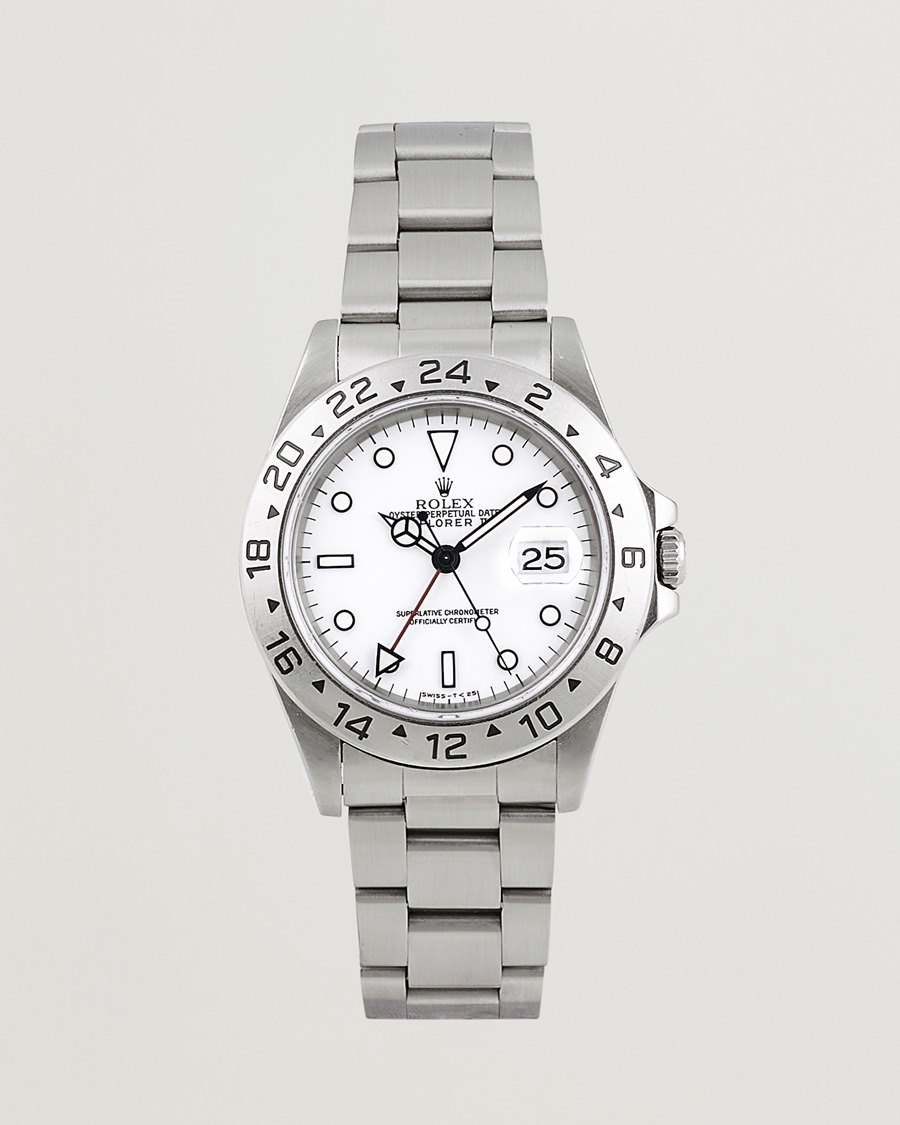 Men | Rolex Pre-Owned Explorer II 16570 Silver | Rolex Pre-Owned | Explorer II 16570 Silver