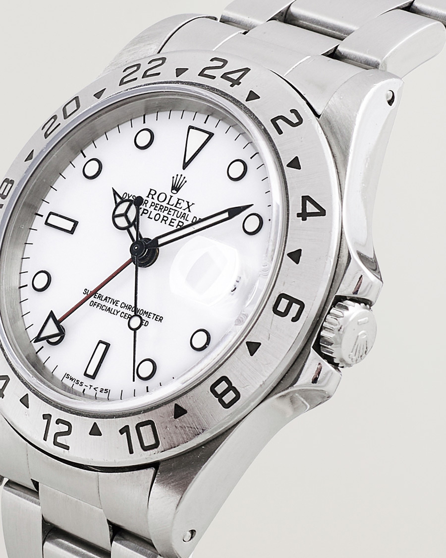 Men | Rolex Pre-Owned Explorer II 16570 Silver | Rolex Pre-Owned | Explorer II 16570 Silver
