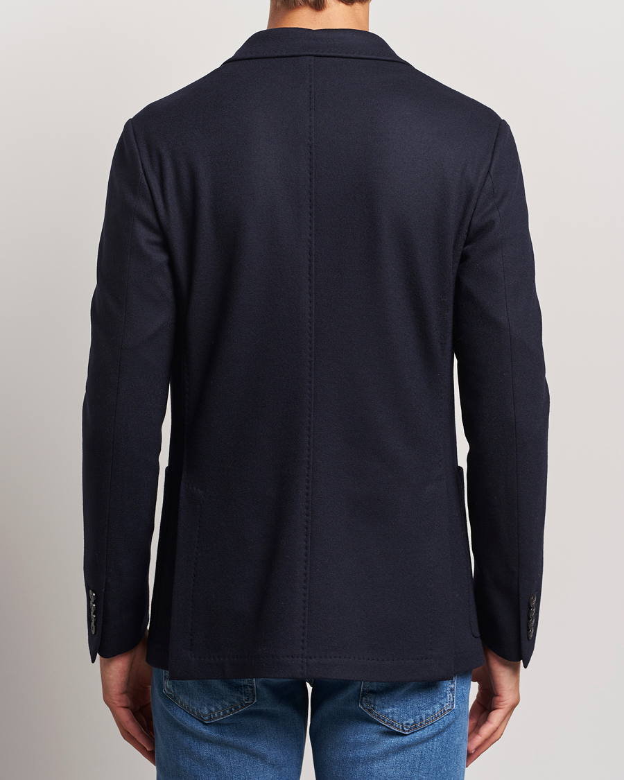 Men | Blazers | Canali | Soft Wool Jersey Blazer Navy