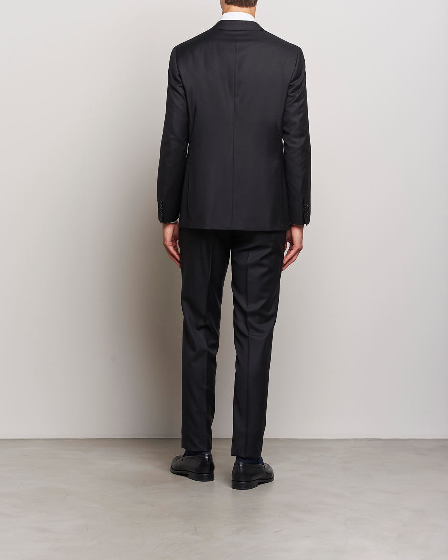 Men | Suits | Canali | Super 130s Wool Capri Suit Black