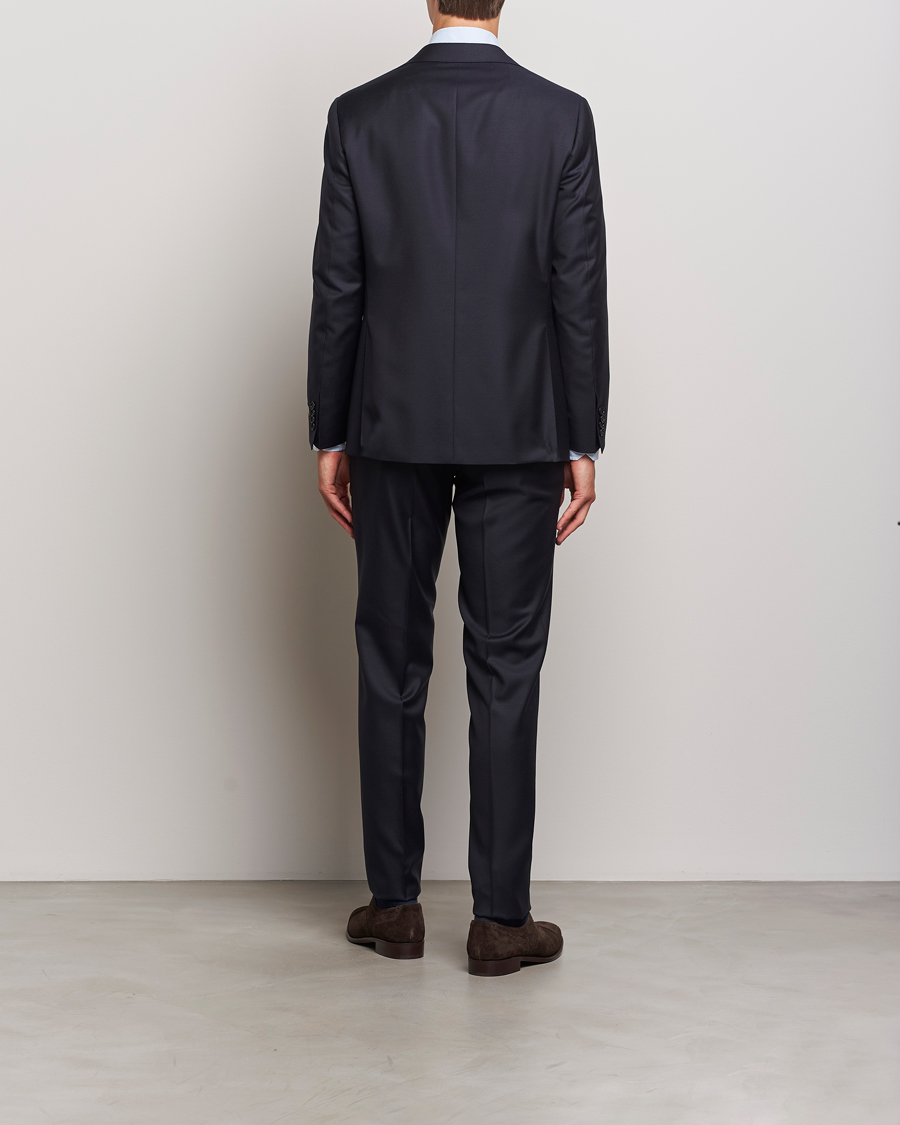 Men | Suits | Canali | Super 130s Wool Capri Suit Navy