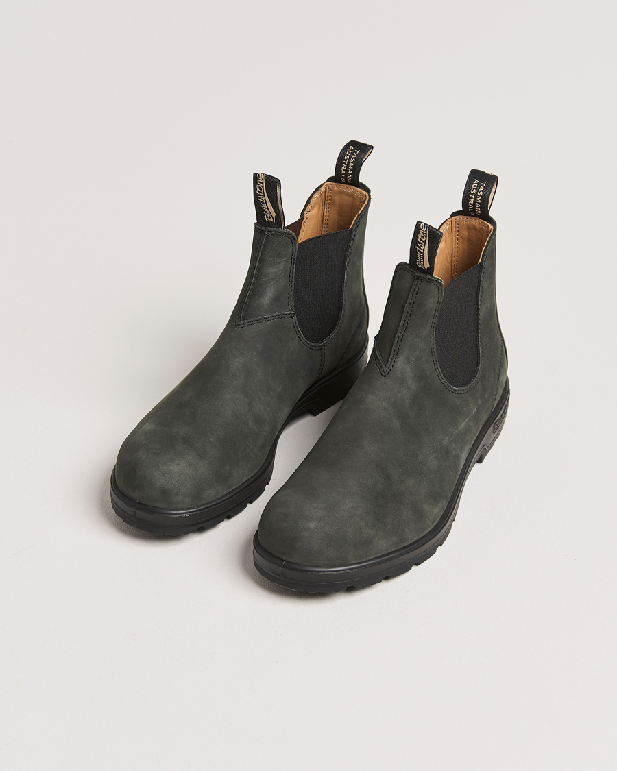Men | Boots | Blundstone | 587 Original Leather Chelsea Boot Rustic Black