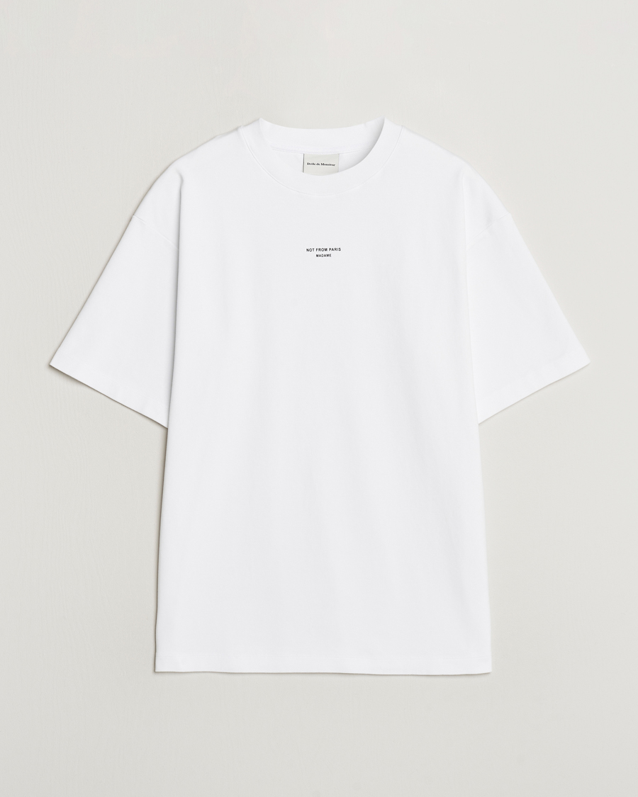 Men | T-Shirts | Drôle de Monsieur | Classic Slogan T-Shirt Optic White