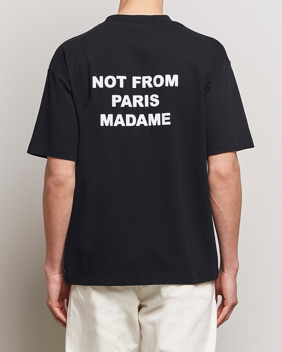 Men | T-Shirts | Drôle de Monsieur | Slogan T-Shirt Black