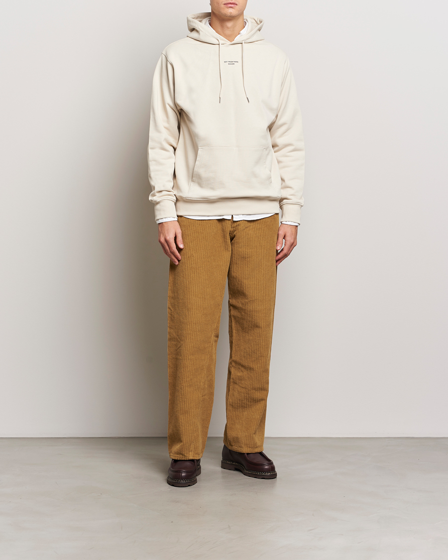 Men | Sweaters & Knitwear | Drôle de Monsieur | Classic Slogan Hoodie Mastic