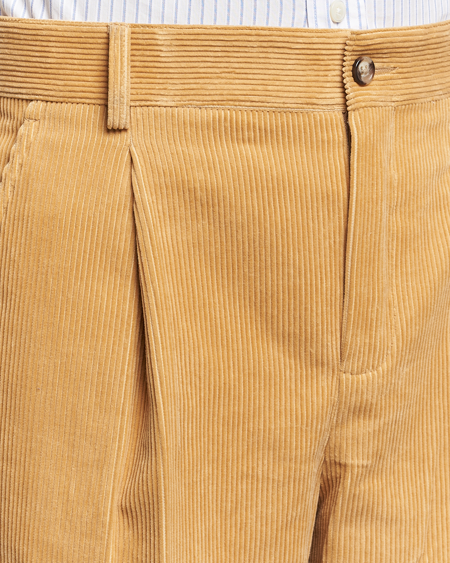 Men | Trousers | GANT 240 Mulberry Street | Corduroy Pants Mustard Grain