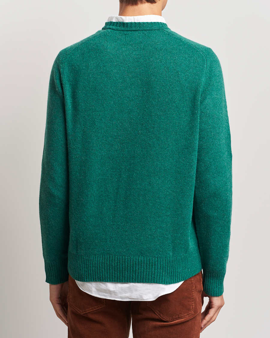 Men | Sweaters & Knitwear | GANT | Wool Blend C-Neck Deep Forest Green