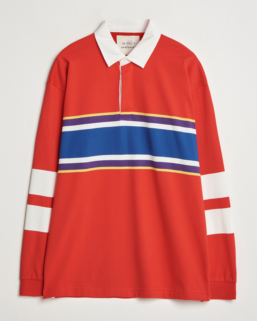 Men | Sweaters & Knitwear | GANT | Vintage Heavy Rugger Bright Red