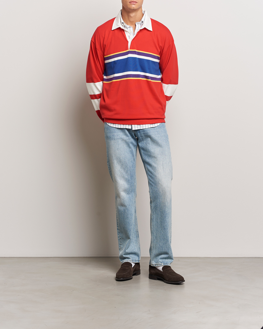 Men | Sweaters & Knitwear | GANT | Vintage Heavy Rugger Bright Red