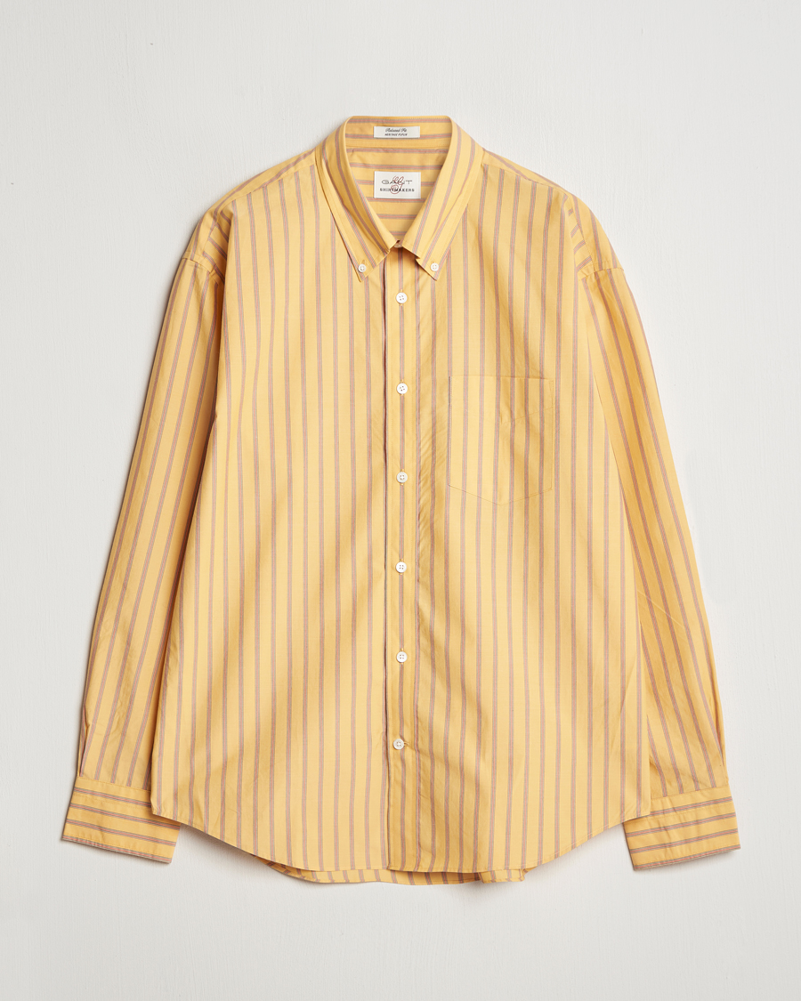 Men | Shirts | GANT | Rel Herigate Poplin Stripe Shirt Faded Sunset