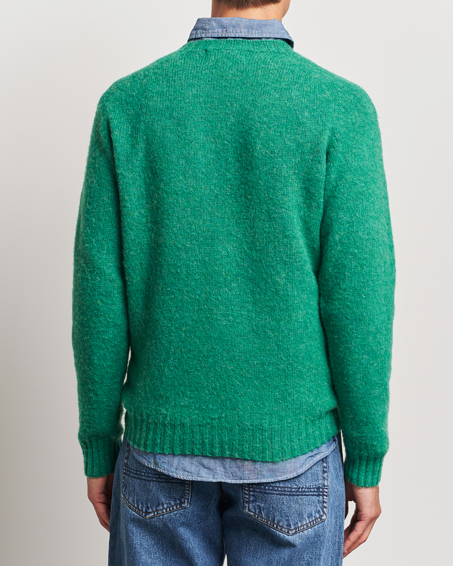 Men | Sweaters & Knitwear | Harley Of Scotland | Brushed Supersoft Lambswool Crewneck Pixie