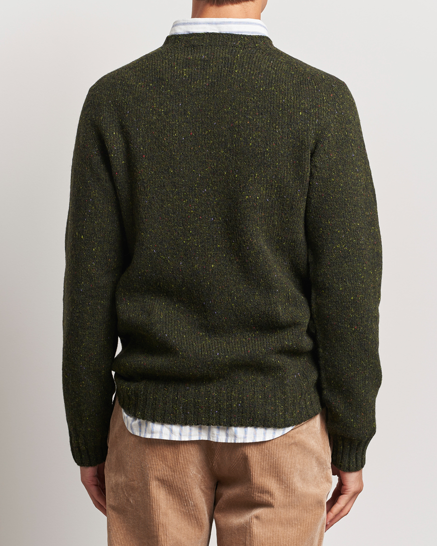 Men | Sweaters & Knitwear | Harley Of Scotland | Donegal Wool Crewneck Harris Green