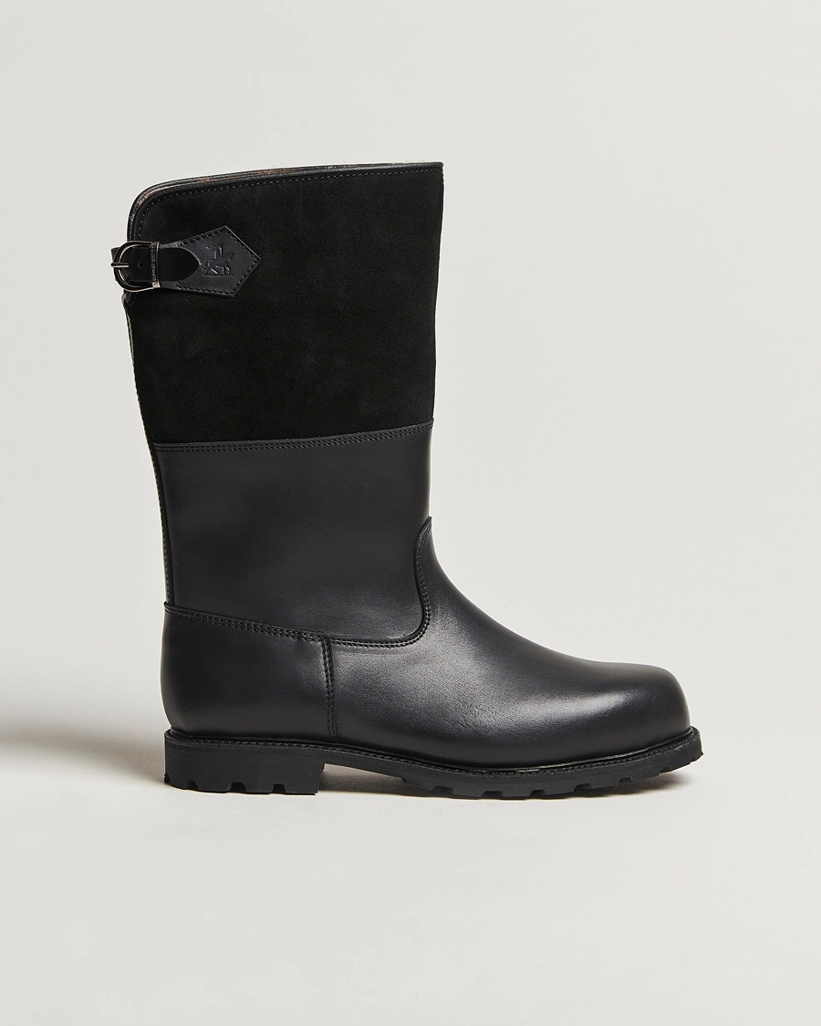 Men | Boots | Ludwig Reiter | Maronibrater Boot Black Calf/Suede Shaft