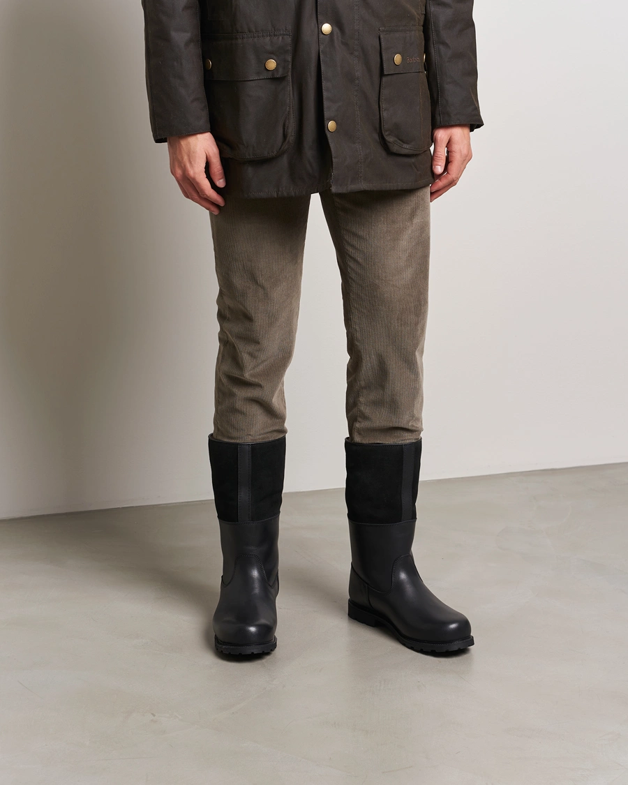 Men | Boots | Ludwig Reiter | Maronibrater Boot Black Calf/Suede Shaft