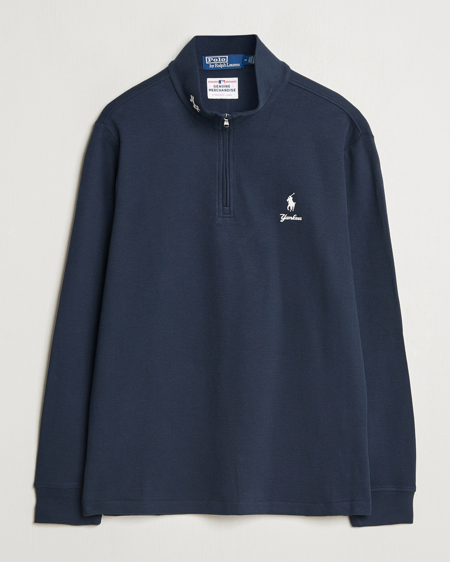Men | Sweaters & Knitwear | Polo Ralph Lauren | MLB Yankees Half-zip Aviator Navy