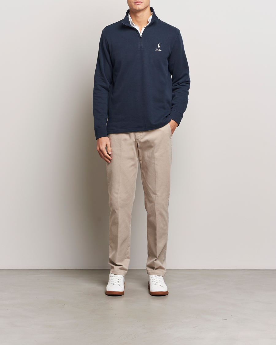 Men | Sweaters & Knitwear | Polo Ralph Lauren | MLB Yankees Half-zip Aviator Navy