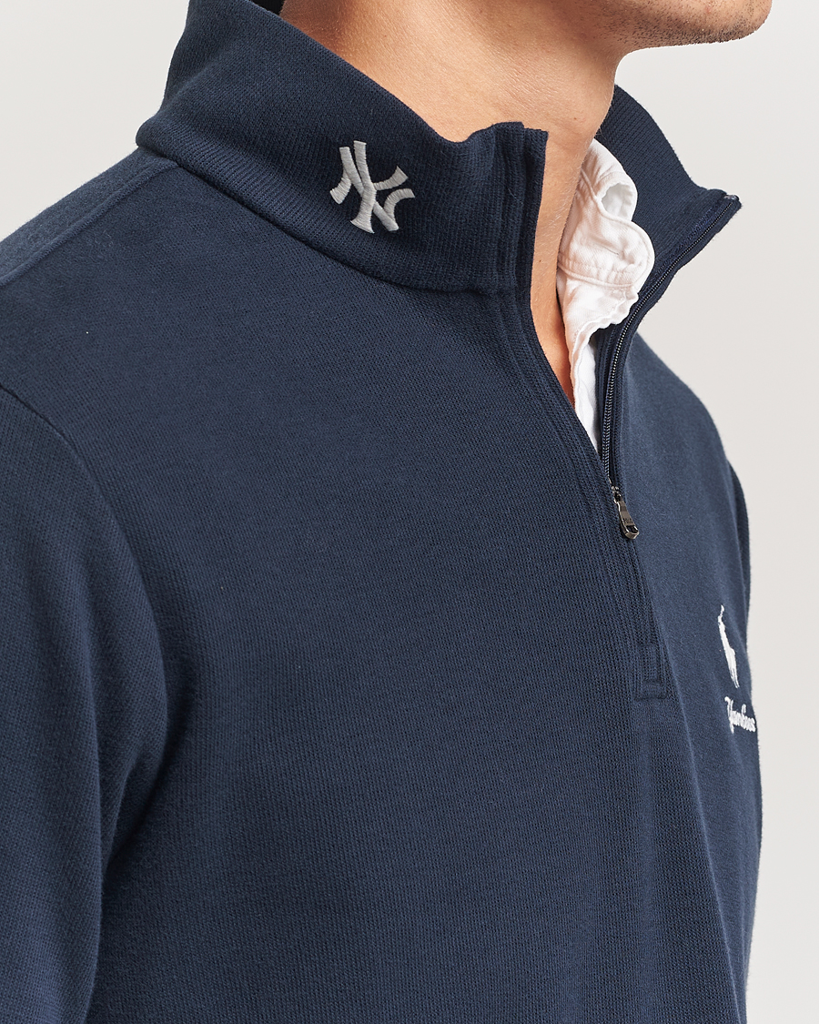 Men | Sweaters & Knitwear | Polo Ralph Lauren | MLB Yankees Half-zip Aviator Navy
