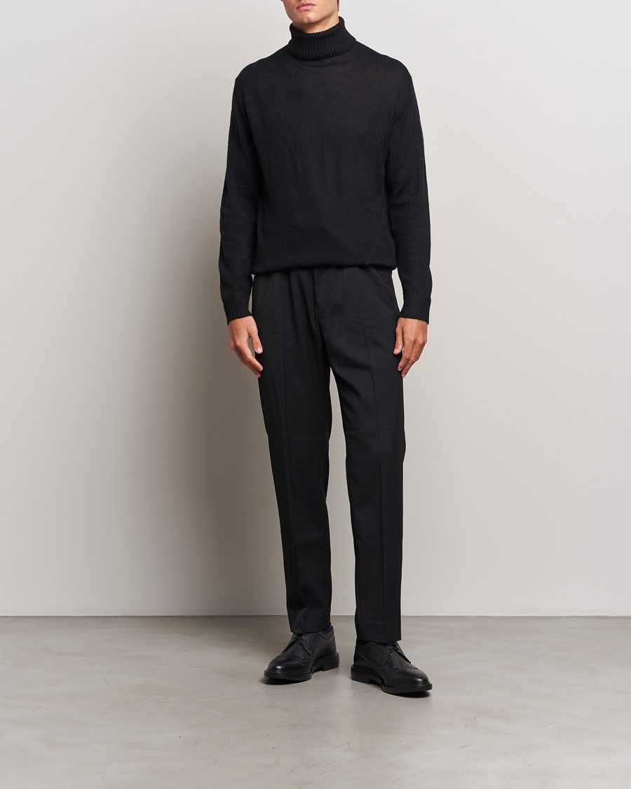 Men | Sweaters & Knitwear | Jil Sander | Virgil Wool Roll Neck Sweater Black
