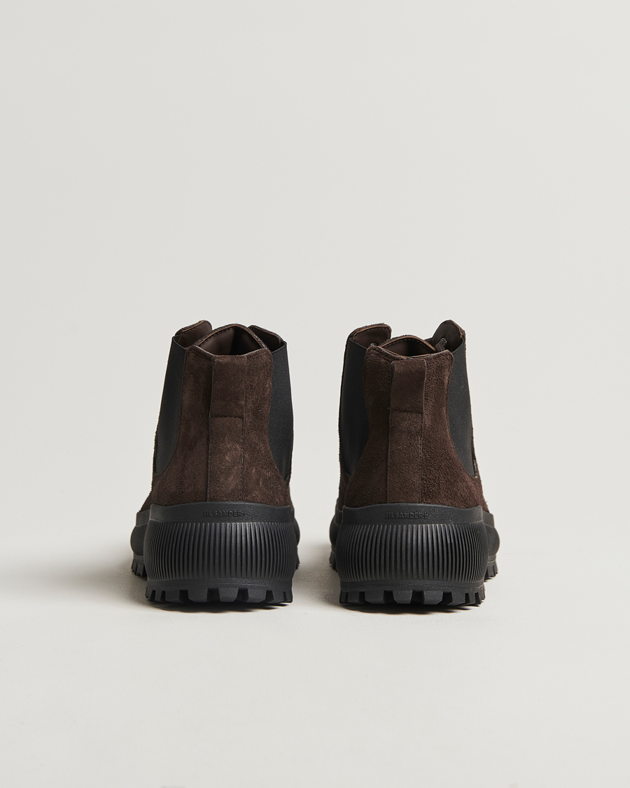 Men | Jil Sander Suede Ankle Boots Dark Brown | Jil Sander | Suede Ankle Boots Dark Brown