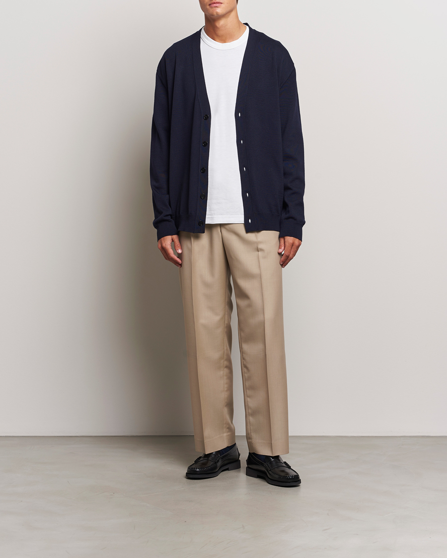 Men | Sweaters & Knitwear | Jil Sander | Superfine Merino Cardigan Navy