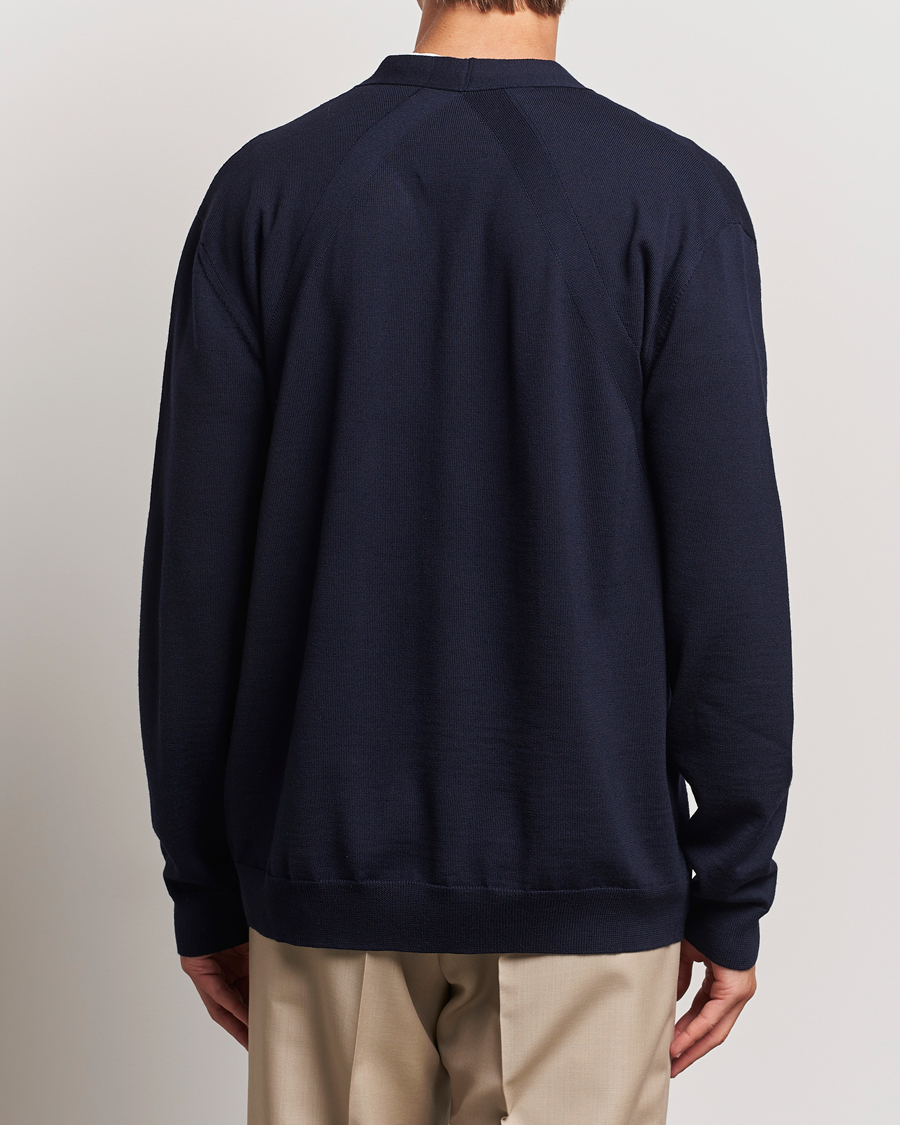 Men | Sweaters & Knitwear | Jil Sander | Superfine Merino Cardigan Navy
