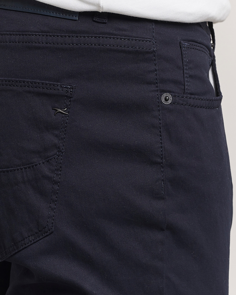 Men | Trousers | Brax | Cadiz Cotton Satin 5-Pocket Pants Perma Blue